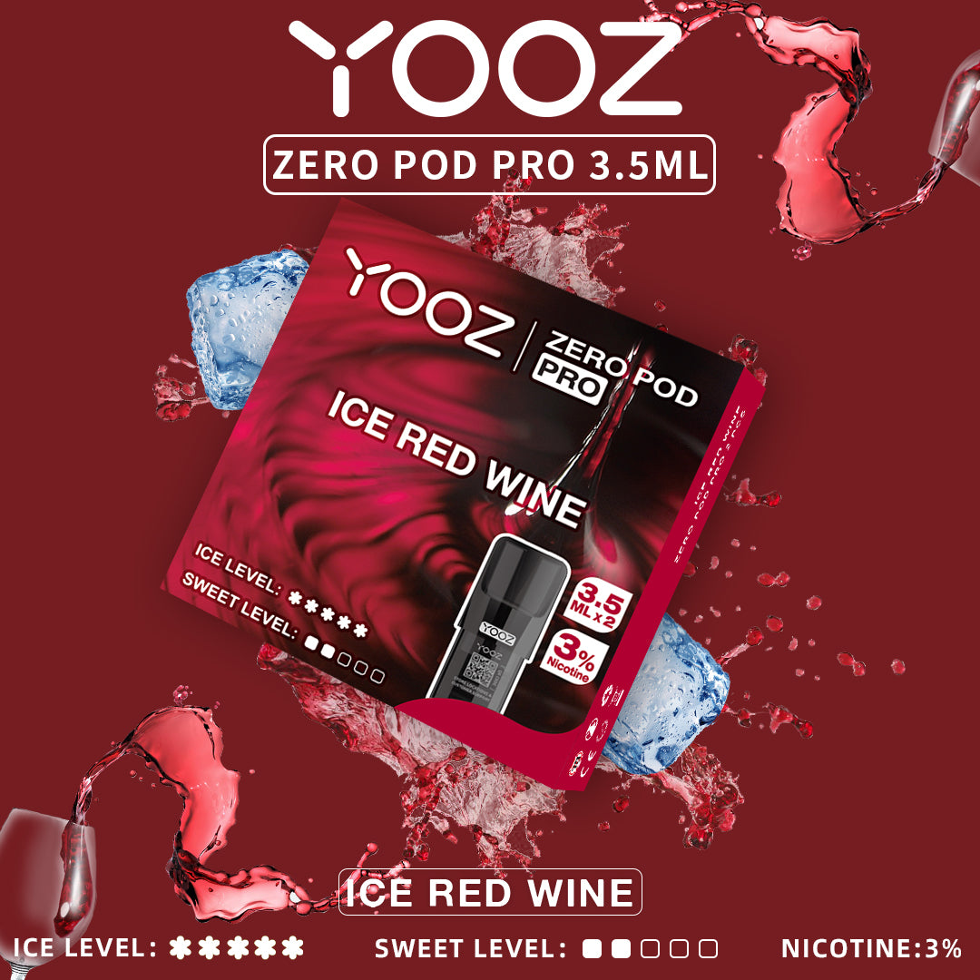 【アイスレッドワイン】YOOZニコチンポッド PRO 4個入