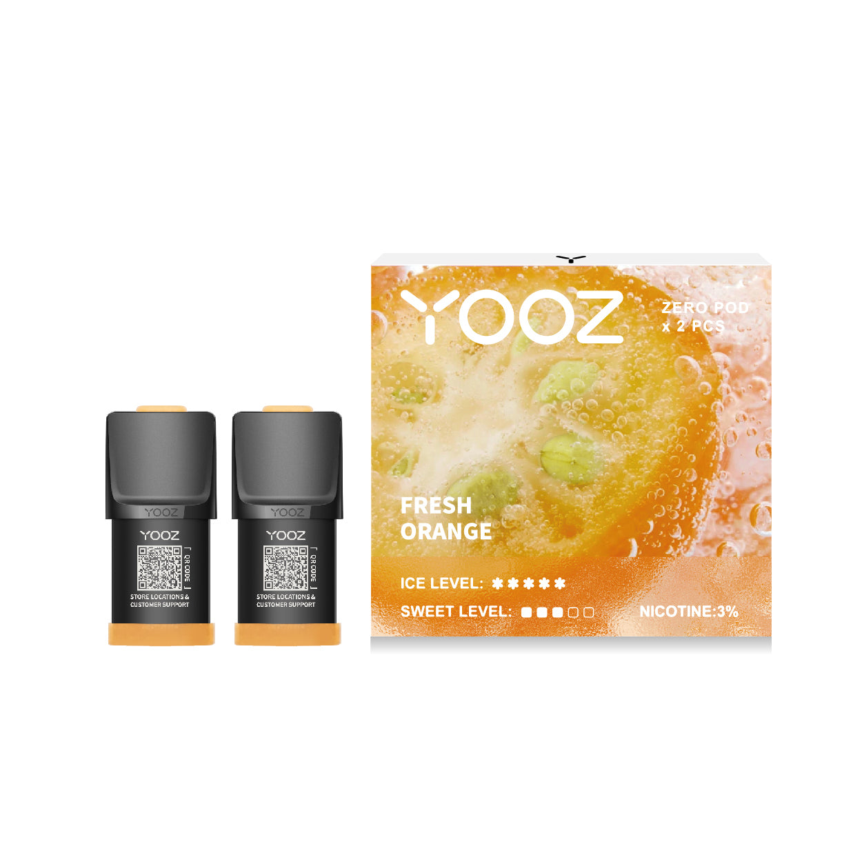 【フレッシュオレンジ】YOOZニコチンポッド 4個入