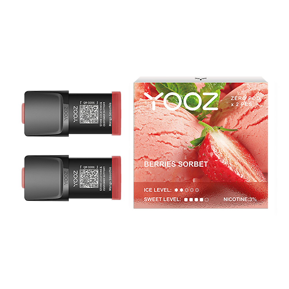 【ベリーズソルベ】YOOZニコチンポッド 4個入