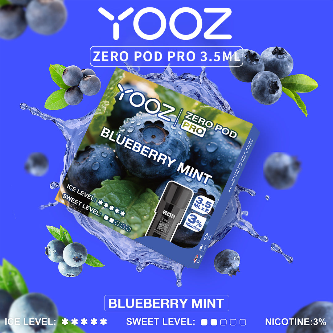 【ブルーベリーミント】YOOZニコチンポッド PRO 4個入
