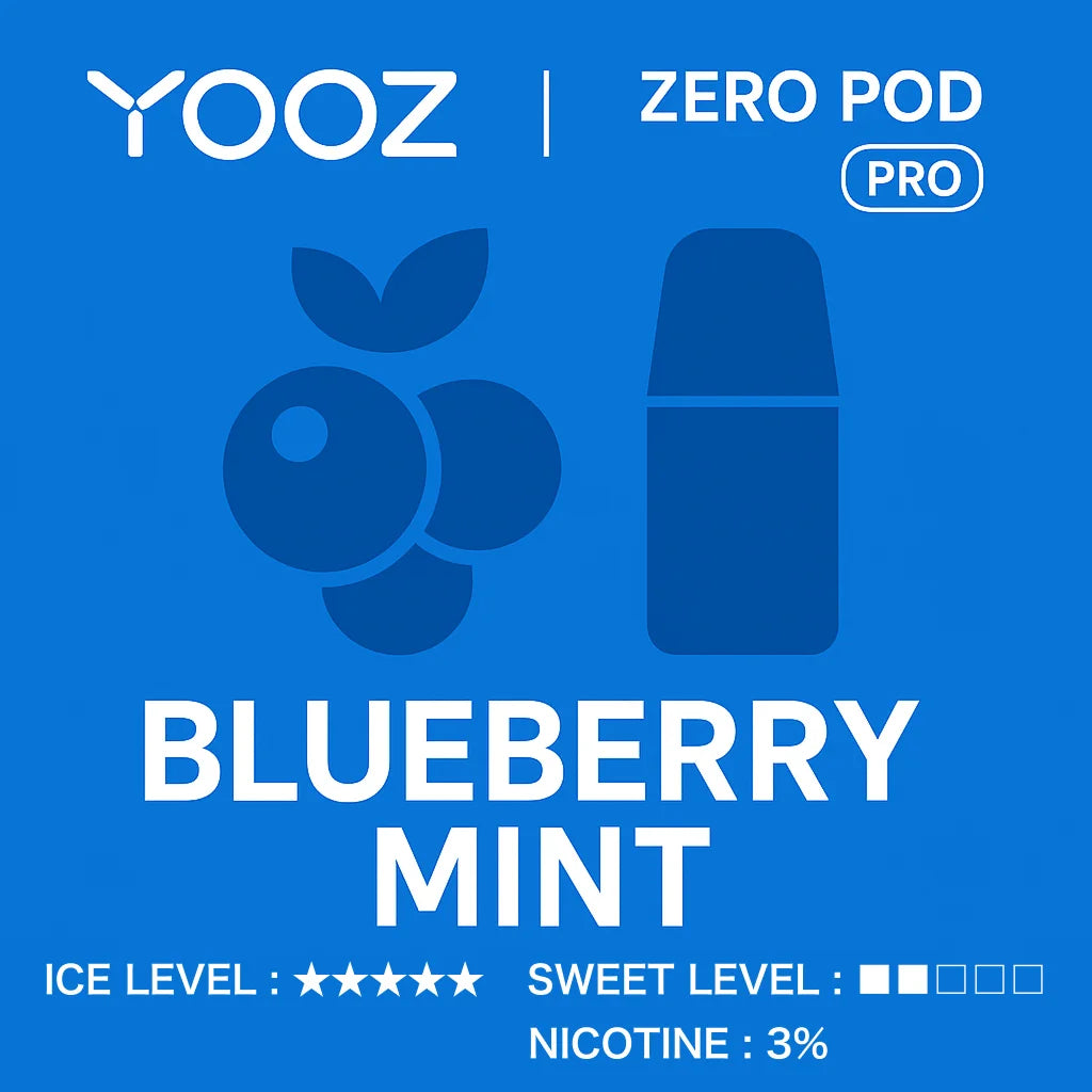 【ブルーベリーミント】YOOZニコチンポッド PRO 4個入