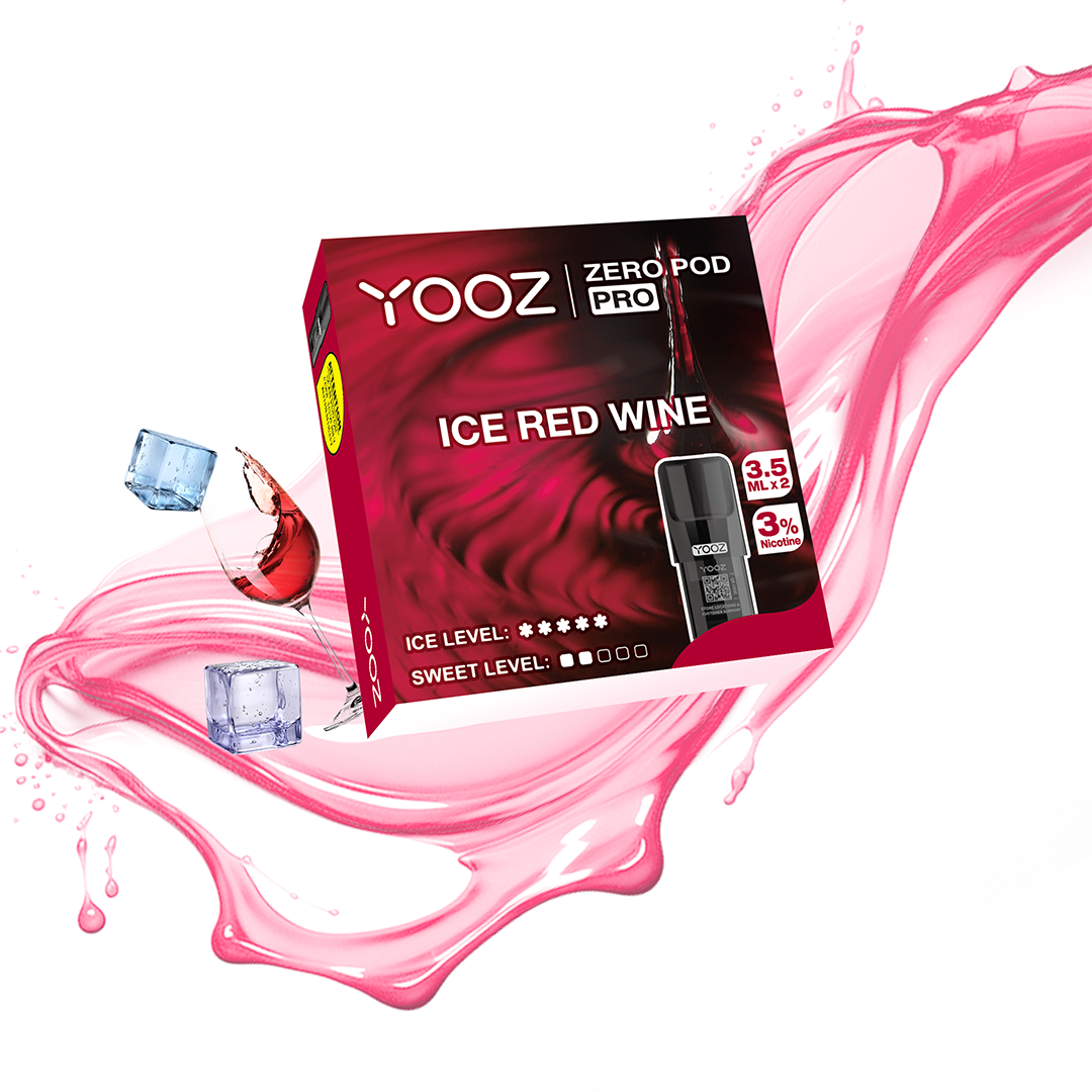【アイスレッドワイン】YOOZニコチンポッド PRO 4個入