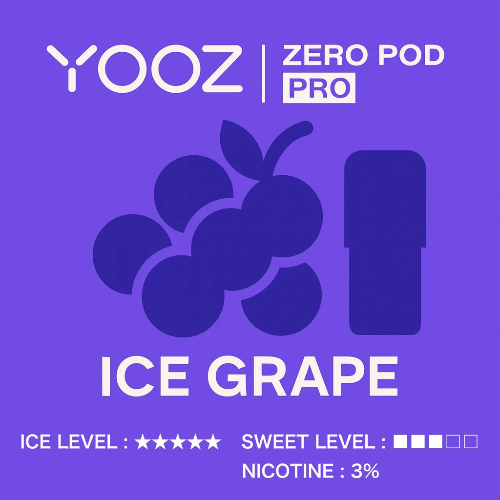【アイスグレープ】YOOZニコチンポッド PRO 4個入