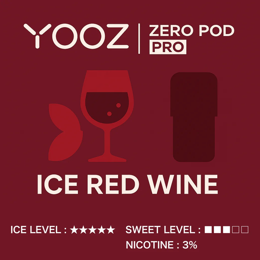 【アイスレッドワイン】YOOZニコチンポッド PRO 4個入