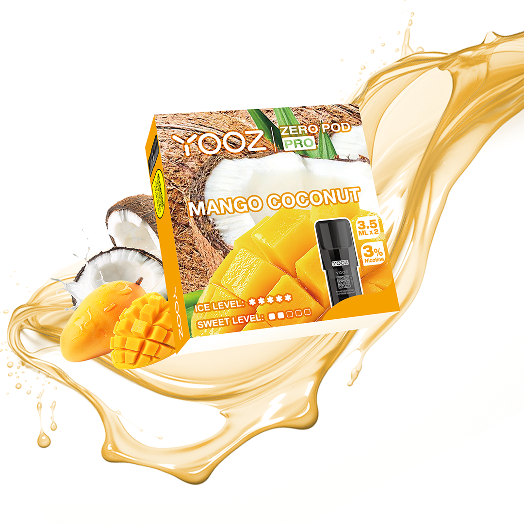 【マンゴーココナッツ】YOOZニコチンポッド PRO 4個入